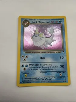 Pokemon TCG Dark Vaporeon Legendary Collection Halo - Image 4