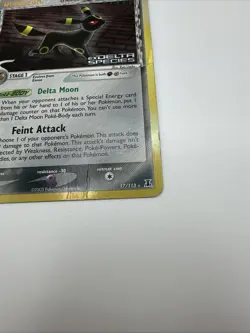 Pokemon TCG Umbreon 17/113 Delta Species Reverse Holo Rare HP - Image 4