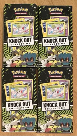 4 Pokemon Knock Out Collection Shaymin, Zeraora & Marshadow - Sealed - x4 - Image 1
