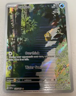 Pokemon TCG - Psyduck 175/165 Sv: Scarlet & Violet 151 Illustration Rare Holo NM - Image 1