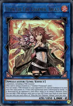 Hiita The Fire Charmer, Ablaze - Ultra Rare 1st Edition RA04-EN074 - NM - YuGiOh - Image 1