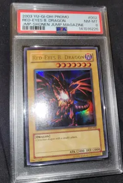 2003 YU-GI-OH! PROMO JMP-SHONEN JUMP MAGAZINE #002 Psa 8 - Image 3