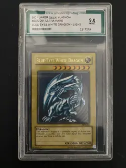 Yu-Gi-Oh! Blue Eyes White Dragon 2001 SDK-001 Mint 9.0 - Image 1