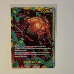 One Piece CCG Roronoa Zoro OP06-118 Wings Captain Secret Rare Foil 9000 - Image 1