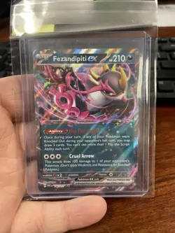 Pokemon Fezandipiti ex Full Art Double Rare Holo 038/064 SV: Shrouded Fable Card - Image 1