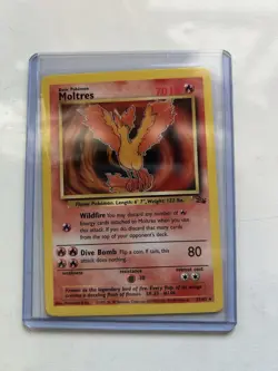 Moltres 27/62 Rare Fossil Pokemon Card - Image 1