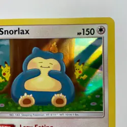 Pokemon TCG Card Snorlax 158/214 Sun & Moon Unbroken Bonds Holo Rare #158/214 NM - Image 4