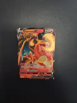 Pokemon Charizard V Holo Ultra Rare Card Swsh09 Brilliant Stars TCG 017/172 NM - Image 1