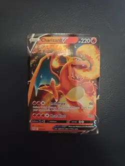 Pokemon Charizard V Holo Ultra Rare Card Swsh09 Brilliant Stars TCG 017/172 NM - Image 2