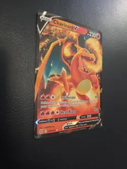 Pokemon Charizard V Holo Ultra Rare Card Swsh09 Brilliant Stars TCG 017/172 NM - Image 4