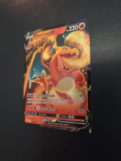 Pokemon Charizard V Holo Ultra Rare Card Swsh09 Brilliant Stars TCG 017/172 NM - Image 5