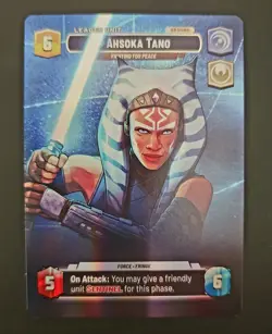 Star Wars Unlimited Showcase Card #1007 ~ Ahsoka Tano Fighting For Peace - Image 1