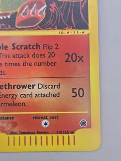 CHARMELEON Pokemon E Card 73/165 Reverse Holo Uncommon Expedition Base - Image 4