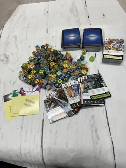 Dice Masters Lot of Dice + Character Cards - Image 1