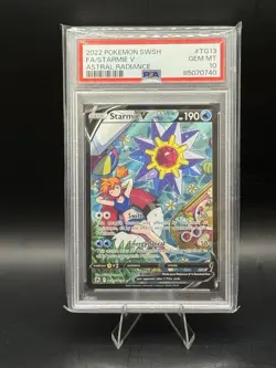 Starmie v TG13/TG30 Swsh10 Astral Radiance Trainer Gallery Holo Card PSA 10 - Image 1