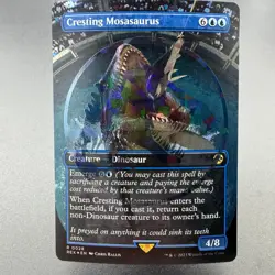 MTG Cresting Mosasaurus Emblem Jurassic World Collection NM - Image 1