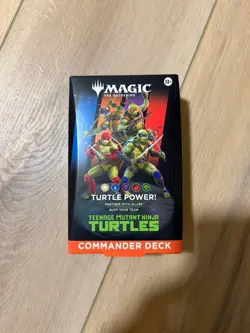 Sealed Teenage Mutant Ninja Turtles Commander Deck Turtle MTG - Image 1