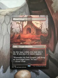 1x Blood Crypt, Double-Sided Borderless Art 0349, Lorwyn Eclipsed, Magic MTG NM - Image 1