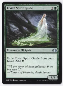 Elvish Spirit Guide Normal U Dominaria Remastered 157 NM - Image 1