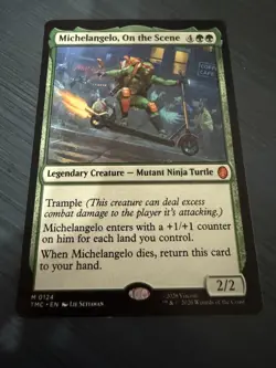 MTG Michelangelo, On the Scene, NM-Mint, Commander: TMNT M 0124 - Image 1
