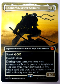 Leonardo, Sewer Samurai - Borderless Mythic - MTG TMNT - 0215 NM - Image 1