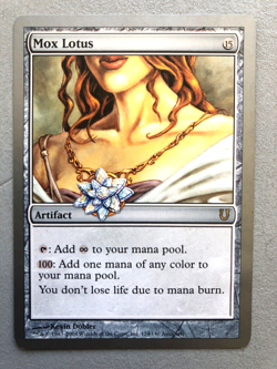 Mtg Carte Magic Unhinged Mox Lotus English LP - Image 1
