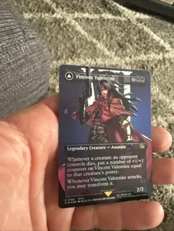 Magic The Gathering Vincent Valentine (Borderless) Final Fantasy Foil - Image 1