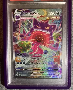 PSA 10 2021 POKEMON Sword Shield Fusion Strike Secret #271 FullArt/Gengar VMAX - Image 3