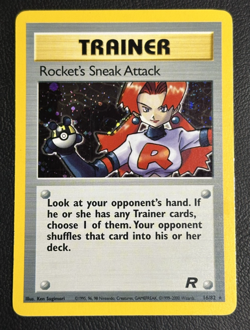 Pokemon TCG Rocket's Sneak Attack Team Rocket 16/82 Holo Rare Unlimited - Image 1