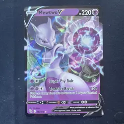 Mewtwo V 030/078 Pokemon Go NM Ultra Rare Pokemon Card - Image 1