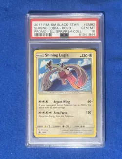 Pokemon TCG Shining Lugia SM82 Shining Legends Black Star Promo PSA 10 - Image 1