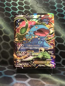 Pokemon 2016 Venusaur EX XY123 XY Holo Full Art Black Star Promo Pokemon TCG - Image 1