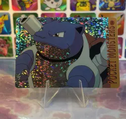 Pokemon HOLO Vintage Pocket Monsters Prism Sticker 1998 Nintendo Rare Blastoise - Image 2