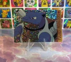 Pokemon HOLO Vintage Pocket Monsters Prism Sticker 1998 Nintendo Rare Blastoise - Image 5
