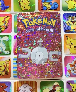 Pokemon 151 Vintage Pocket Monsters Vending HOLO Prism Sticker 2000 Nintendo - Image 1