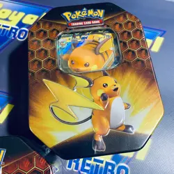 Pokemon TCG Hidden Fates Tin Set of 3 Charizard, Gyarados & Raichu 🌟 New Sealed - Image 5