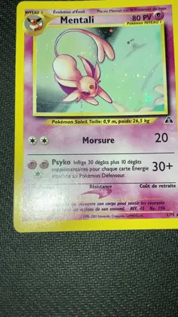 Pokemon TCG Espeon Mentali Neo Discovery French Language Unlimited 1/75 - Image 2