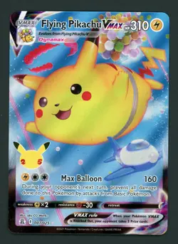 Pokemon Flying Pikachu VMAX 007/025 Celebrations Ultra Rare - Image 1