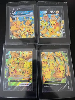 Pokemon Pikachu V-Union Complete Set 4 Near Mint SWSH139 SWSH140 SWSH141 SWSH142 - Image 1