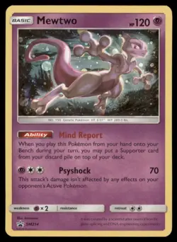 Pokemon TCG Mewtwo SM214 Promo Holo - Image 1