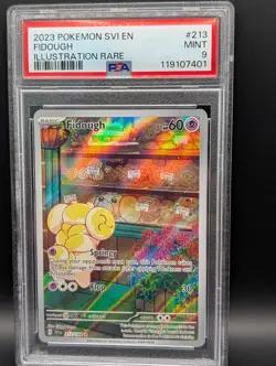 Pokemon Fidough 213/198 SV01: Scarlet & Violet Base Set Holo PSA 9 - Image 1