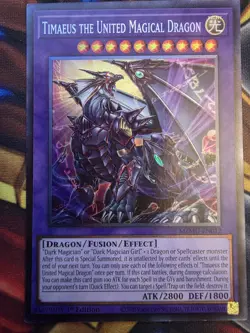 Timaeus The United Magical Dragon Collector Maze of Muertos 1st MZMU-EN012 LP - Image 1