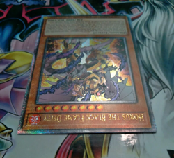 Horus the Black Flame Deity Quarter Century Secret Rare English YuGiOh NM - Image 4