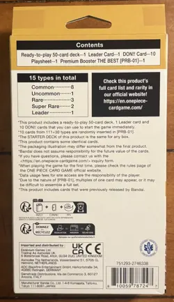 ONE PIECE TCG Charlotte Katakuri (Yellow) Starter Deck (ST-20) New W PRB01 Pack! - Image 3