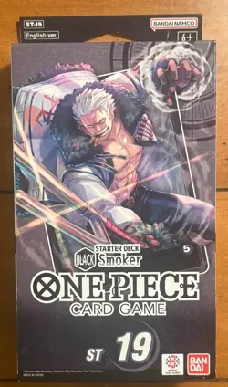 One Piece TCG Black Smoker Starter Deck (ST-19) Brand New Sealed With PRB01 Pack - Image 1