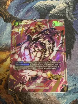 Frieza FS10-13 Bonus Pack Gold Art Dragon Ball Legends Promo Card Dragon Ball Ca - Image 1