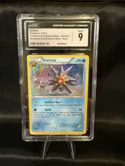 CGC MINT 9 Starmie 005/034 Pokemon Trading Card Game Classic - CLB English - Image 1