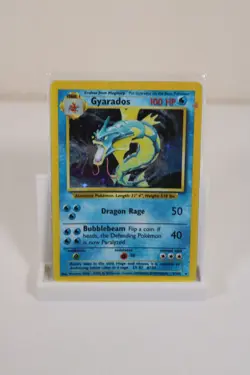 Pokemon Base Set Unlimted Holo Card: Gyarados (6/102) - Heavily Played (#1) - Image 1