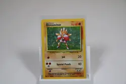 1999 Pokemon Base Set Unlimited Holo Card: Hitmonchan (7/102) - Creased/Damaged - Image 1
