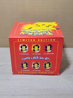 *Sealed* Pokemon Pikachu 23k Gold Plated Trading Card Burger King Promo 1999 New - Image 5